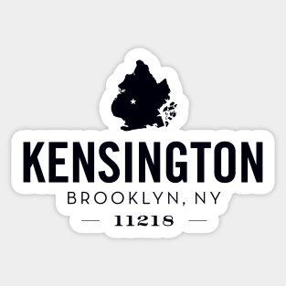 Kensington (black) Sticker